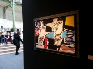 "Les déambulants" (1982), oeuvre de Jean Dubuffet (acrylique sur papier entoilé). Galerie Jeanne Bucher-Jaeger