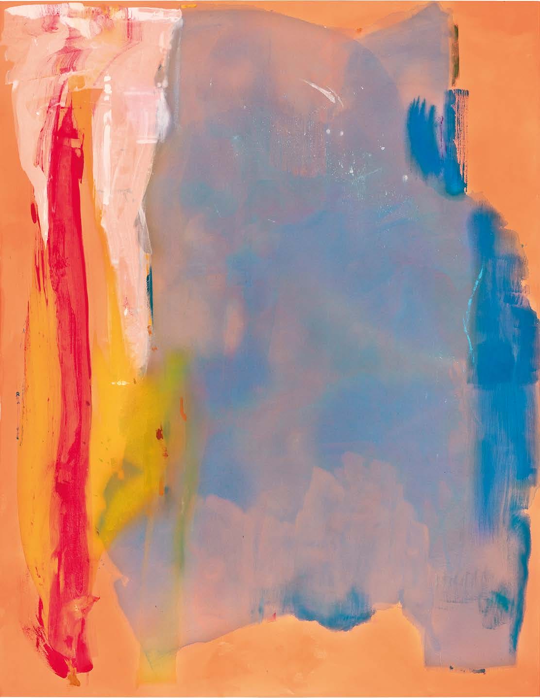 Helen FrankenthalerBending Blue, 1977
Magna sur toile, 274,3 x 213,4 cm
© 2021 Helen Frankenthaler Foundation, Inc.
Adagp, Paris