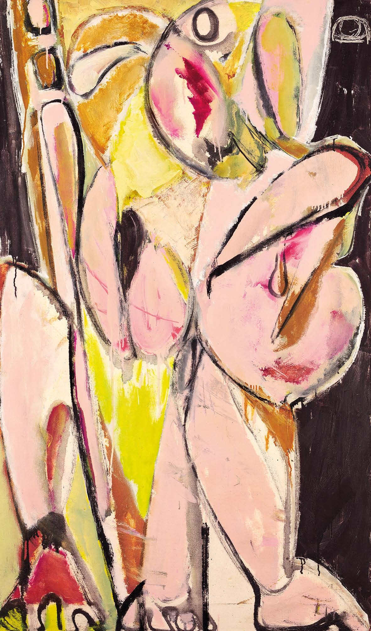 Lee Krasner, Prophecy, 1956, huile sur toile en coton, 147,6 x 86,4 cm© 2023 The Pollock-Krasner Foundation / Artists Rights Society (ARS), New York
