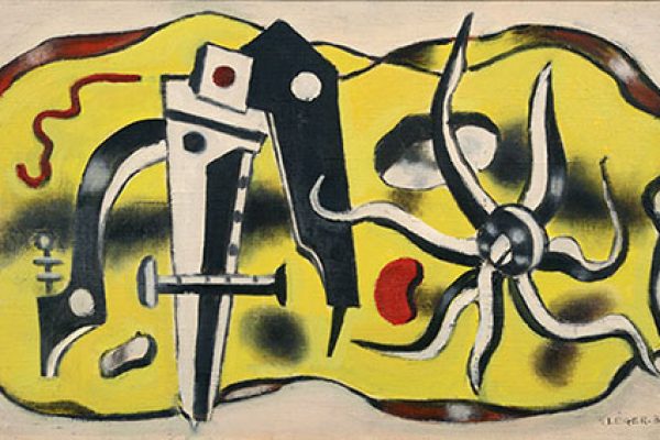 Fernand Léger (1881 – 1955) « Composition au compas », 1932 Huile sur toile Signé et daté en bas à droite et titré au verso