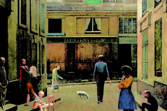 Passage du Commerce
Saint-André, 1952–1954
Huile sur toile, 294 x 330 cm
Collection privée
© Balthus - Photo : Robert Bayer
