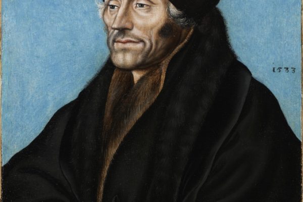 Atelier de Lucas Cranach l’Ancien 1472 Kronach -1553 Weimar « Portrait d’Erasme » signé 1533