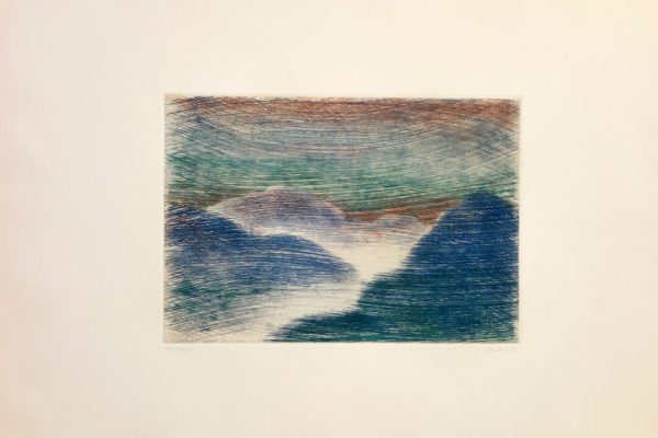 MARKUS RAETZ 
Sans titre, 1991
Eau-forte, tirage 124 ex.
23,5 x 34 cm (image)