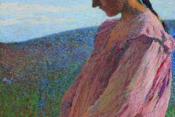 Henri Martin Jeune fille assise, vers 1904