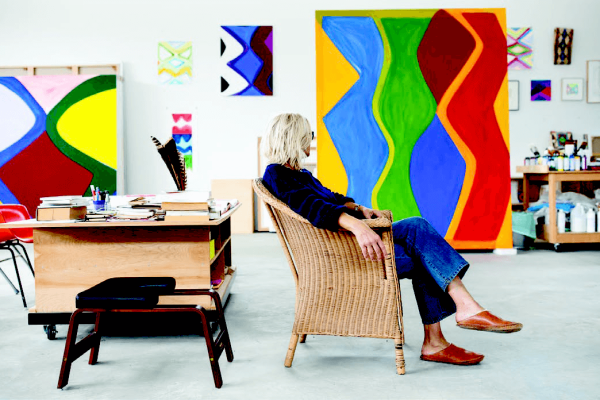 Marina Adams in her studio, 2024 © Photo Aundre Larrow