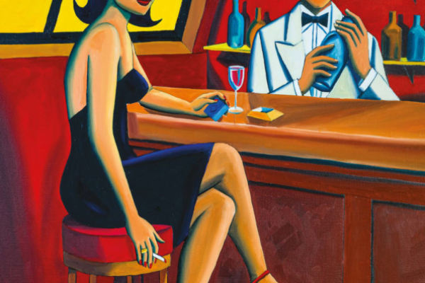 Taxi Girl, 2018 Huile sur toile, 65 x 54 cm