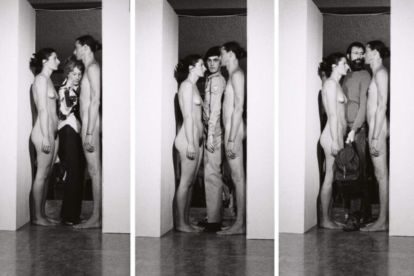 Ulay / Marina Abramović Imponderabilia, 1977 Performance, 90’, Galleria Comunale d’Arte Moderna, Bologna Photos : Giovanna Dal Magro, © Courtesy of the Marina Abramović Archives / 2024, ProLitteris, Zurich