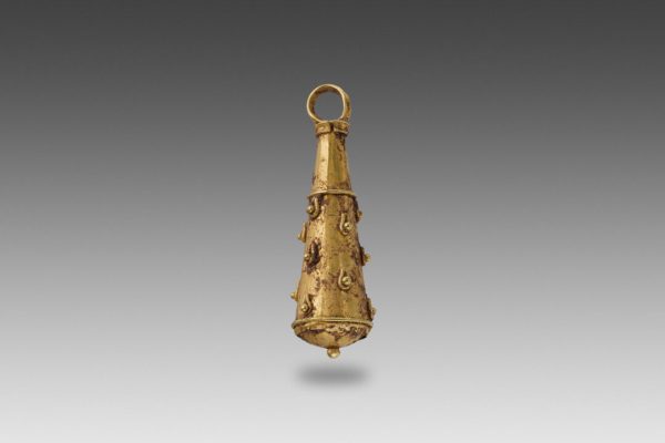 Amulette en forme de massue d’Héraclès
Art romain, 1er – 2e s. apr. J.-C.
Or
L: 2.5 cm